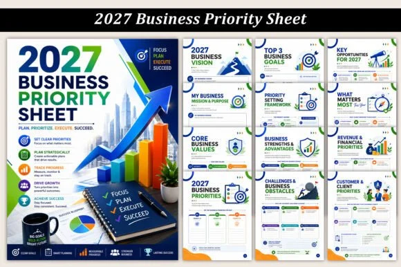 2027 Business Priority Sheet | Printable