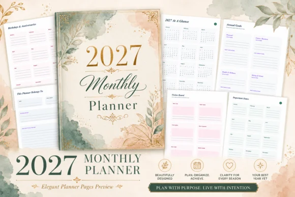 2027 Monthly Planner