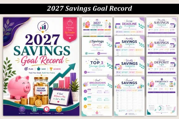 2027 Savings Goal Record | Printable