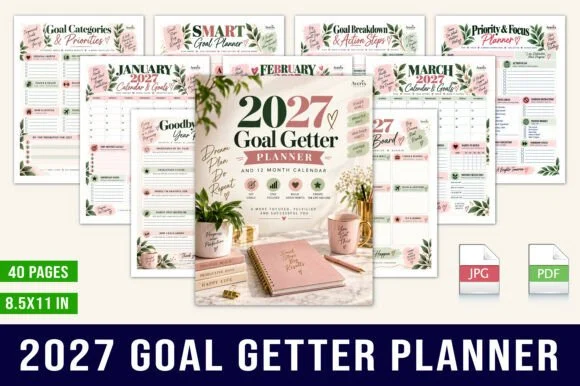 🌿 2027 Goal Getter Planner