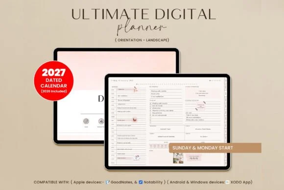All-in-One Digital Planner, GoodNotes