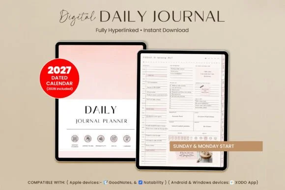 Goodnotes Daily Journal Digital Planner