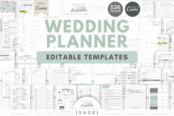 Wedding Planner Canva Templates | SAGE